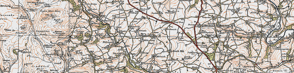 Old map of Linkinhorne in 1919