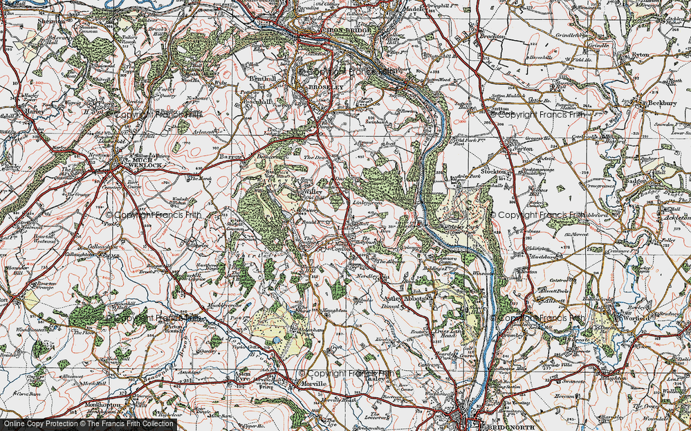 Old Map of Linleygreen, 1921 in 1921