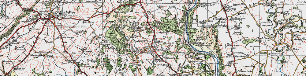 Old map of Linleygreen in 1921
