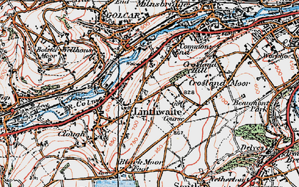 Old map of Linthwaite in 1925