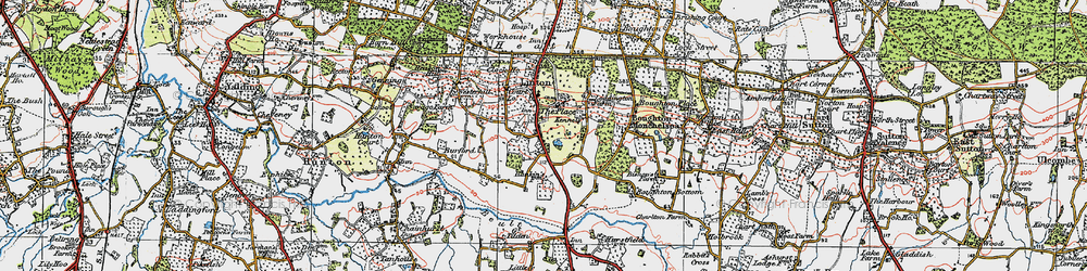 Old map of Linton Park in 1921