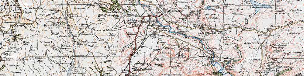 Old map of Bow Br in 1925