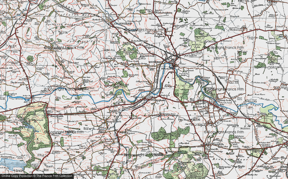 Old Map of Linton, 1925 in 1925