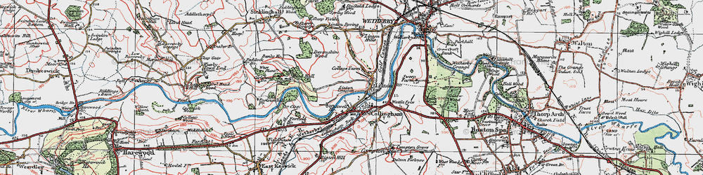 Old map of Linton Hills in 1925