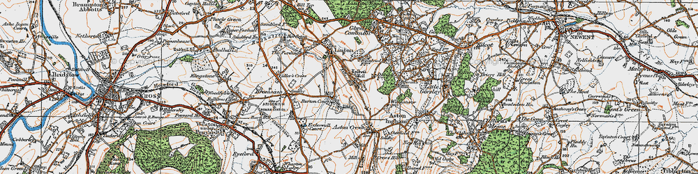 Old map of Linton Hill in 1919