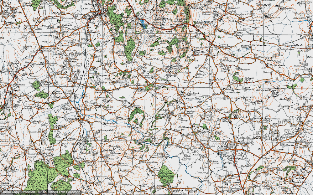 Old Map of Lintridge, 1919 in 1919
