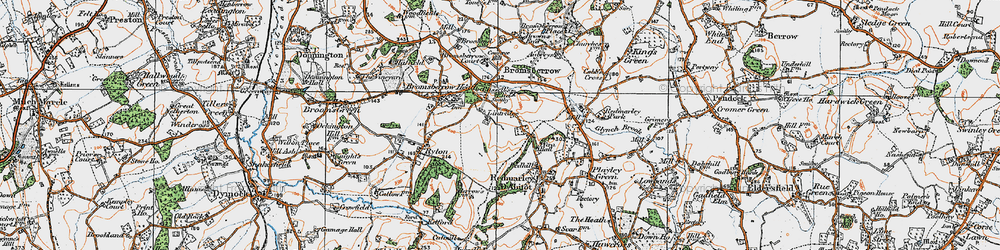 Old map of Lintridge in 1919