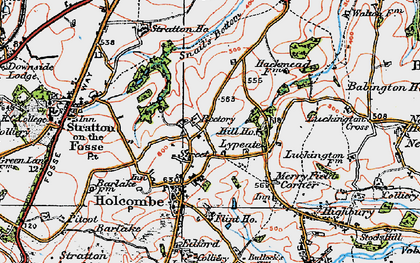 Old map of Lipyeate in 1919