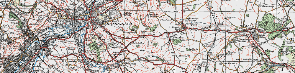 Old map of Listerdale in 1923