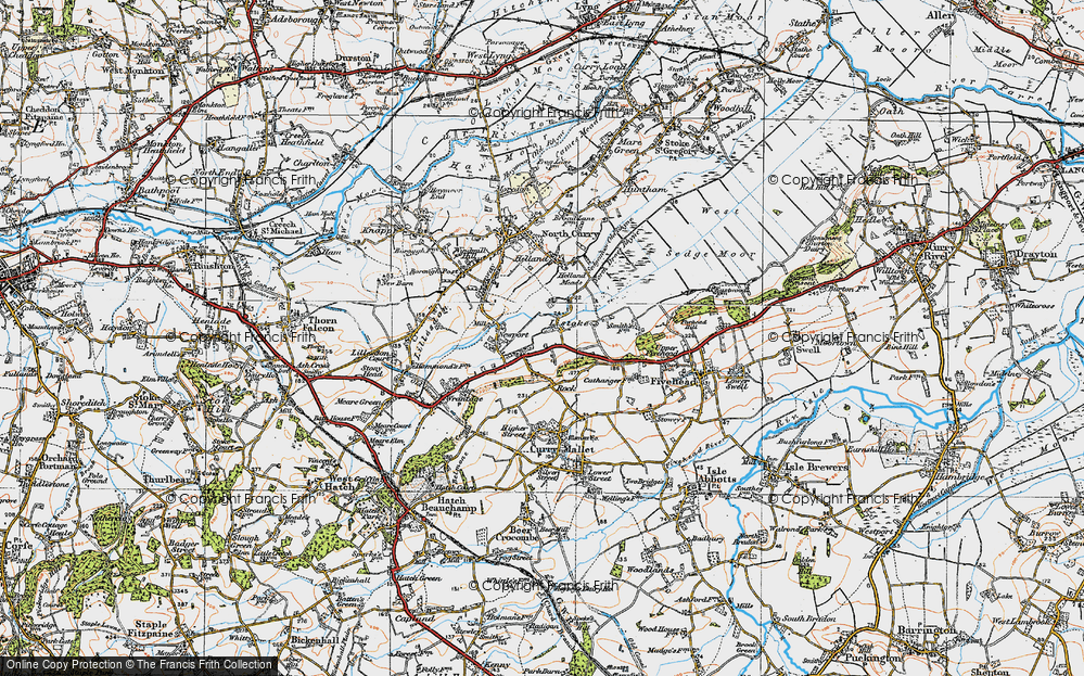 Old Map of Listock, 1919 in 1919