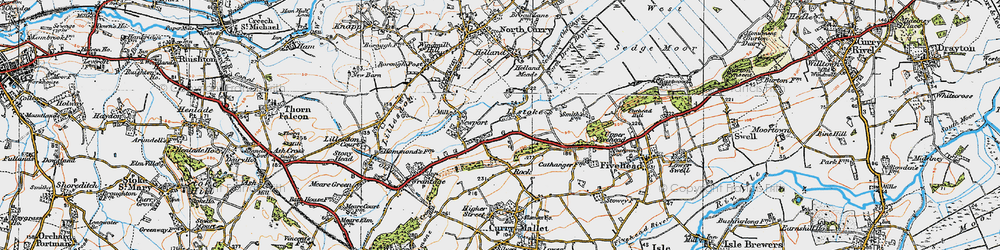 Old map of Listock in 1919