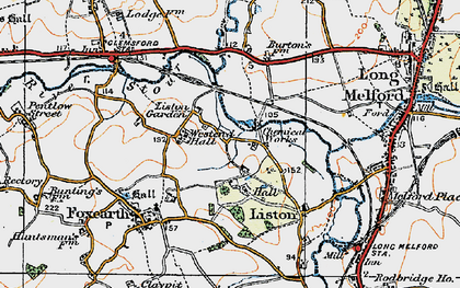 Old map of Liston Garden in 1921