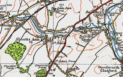 Old map of Little Ann in 1919