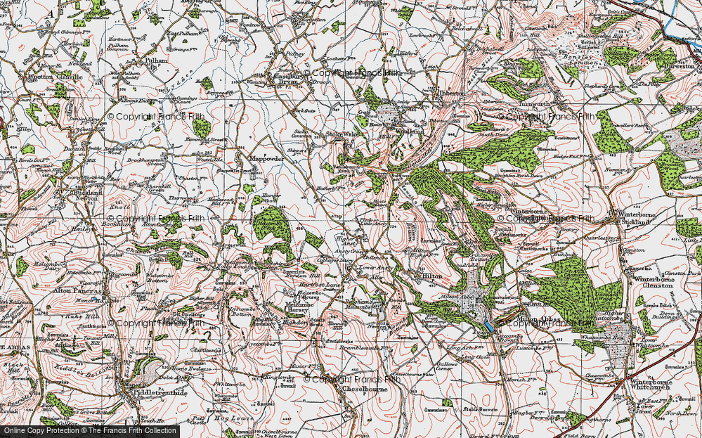 Old Map of Little Ansty, 1919 in 1919