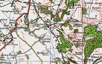 Old map of Captain Cook's Monument in 1925