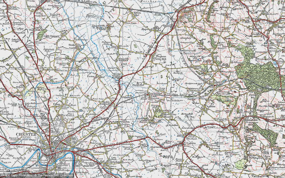 Old Map of Little Barrow, 1924 in 1924