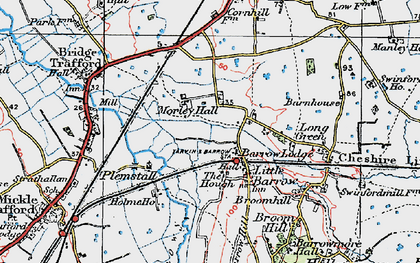 Old map of Barrow Hill in 1924