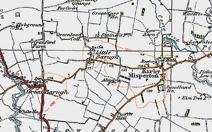 Old map of Little Barugh in 1925