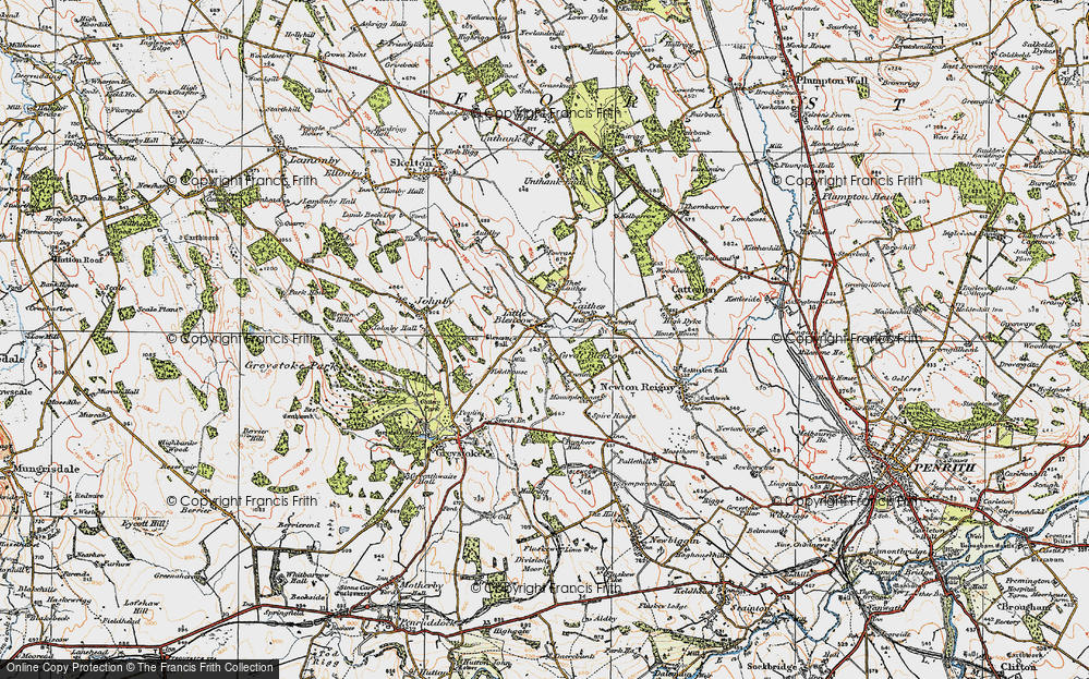 Old Map of Little Blencow, 1925 in 1925