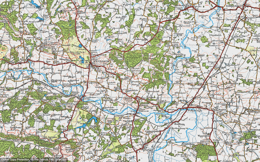 Old Map of Little Bognor, 1920 in 1920