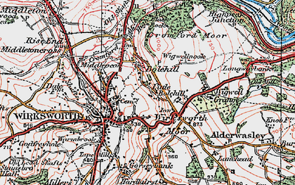 Old map of Little Bolehill in 1923