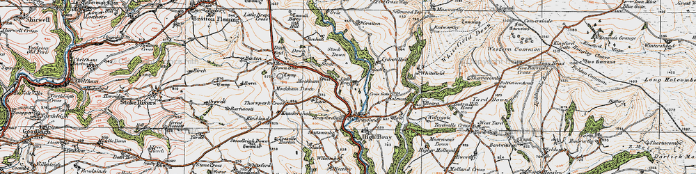 Old map of Little Bray in 1919