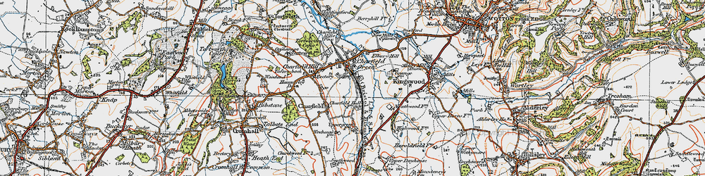 Old map of Little Bristol in 1919