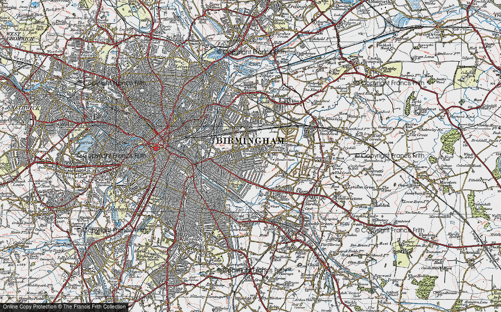 Historic Ordnance Survey Map of Little Bromwich, 1921