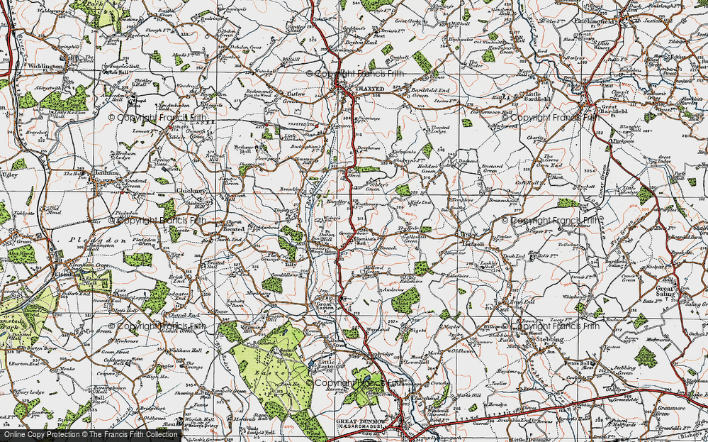 Old Map of Little Cambridge, 1919 in 1919