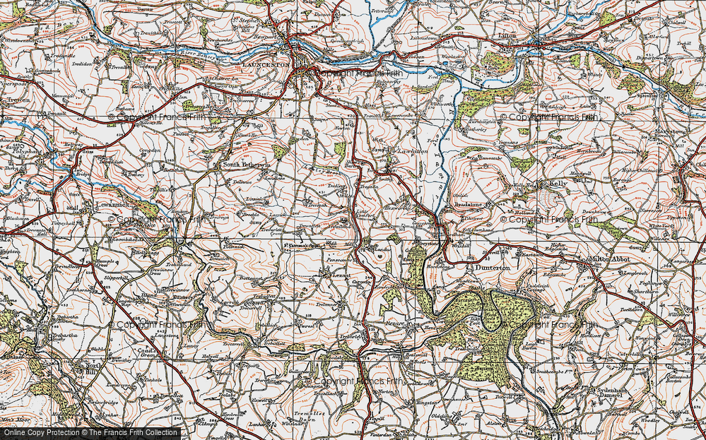 Old Map of Little Comfort, 1919 in 1919