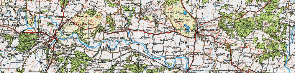 Old map of Little Common in 1920