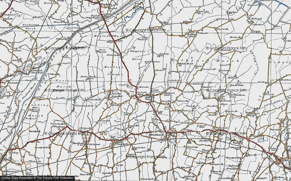 Old Map of Little Common, 1922 in 1922