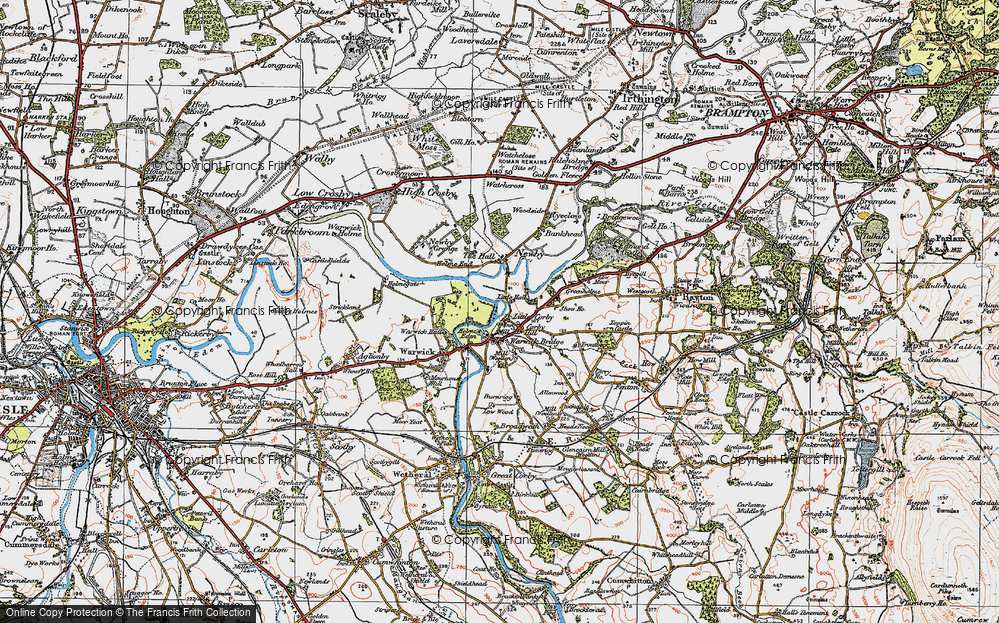 Old Map of Little Corby, 1925 in 1925