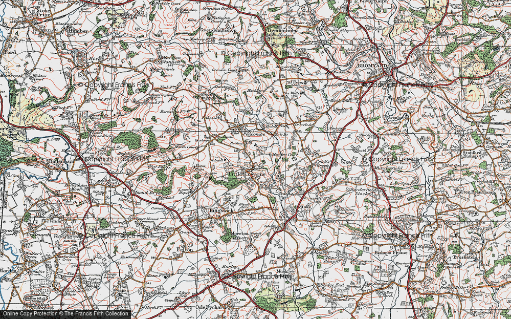 Old Map of Little Cowarne, 1920 in 1920