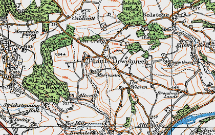 Old map of Little Dewchurch in 1919