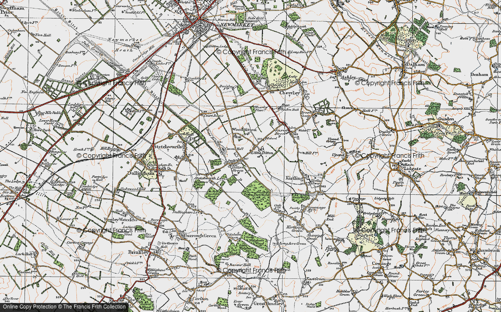 Old Map of Little Ditton, 1920 in 1920