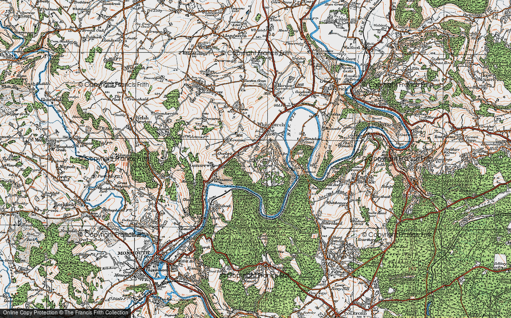 Old Map of Little Doward, 1919 in 1919