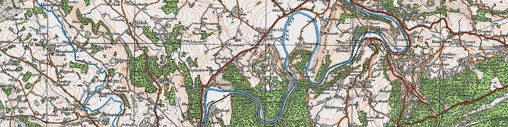Old map of Little Doward in 1919
