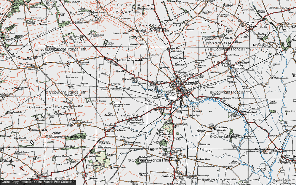 Old Map of Historic Map covering Keld, The in 1924