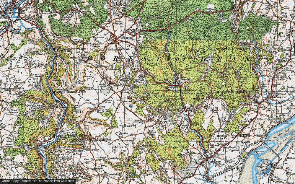 Old Map of Little Drybrook, 1919 in 1919