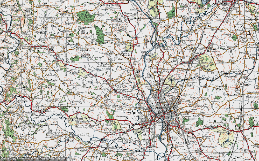 Old Map of Little Eastbury, 1920 in 1920
