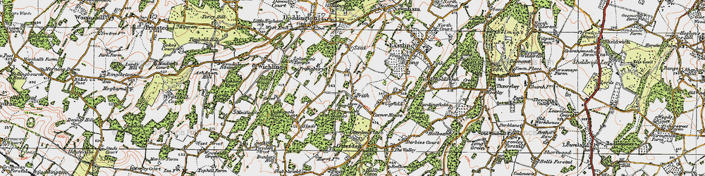 Old map of Little Frith in 1921