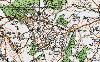 Old map of Little Gorsley in 1919