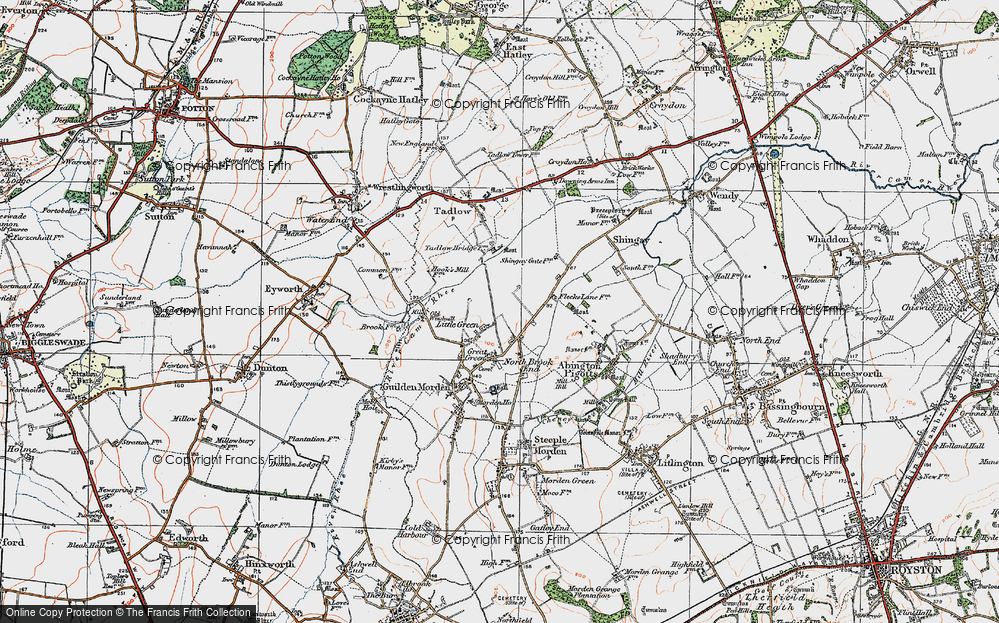 Old Map of Little Green, 1919 in 1919