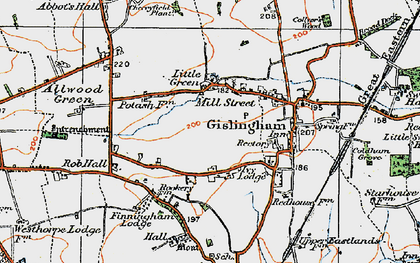 Old map of Little Green in 1920