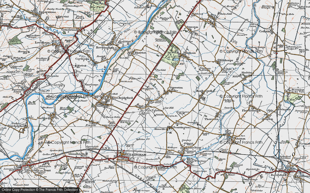 Old Map of Little Green, 1921 in 1921
