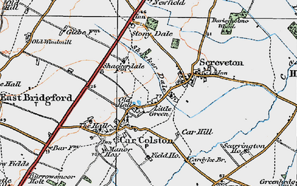 Old map of Little Green in 1921