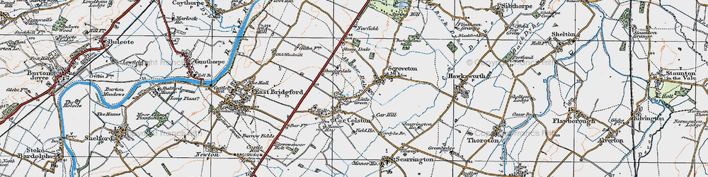 Old map of Little Green in 1921