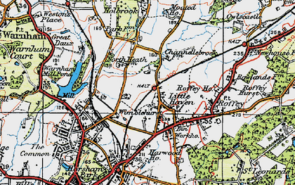 Old map of Little Haven in 1920