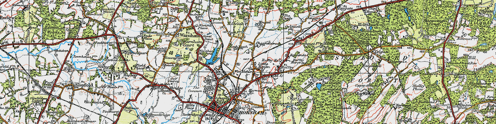 Old map of Little Haven in 1920